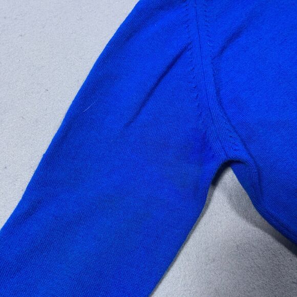 Jerna of Italy Sweater Dress Women Small Blue Wool Turtleneck 70s Minimalist - Picture 3 of 12